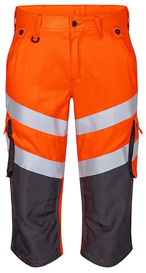 F. Engel 6544 Safety Light 3/4 Trouser Repreve Orange/Anthracite