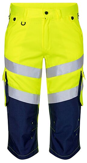 F. Engel 6544 Safety Light 3/4 Trouser Repreve Yellow/Blue Ink