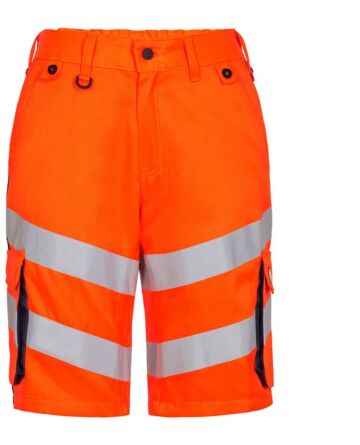 F. Engel 6545 Safety Light Short Repreve Orange/Blue Ink