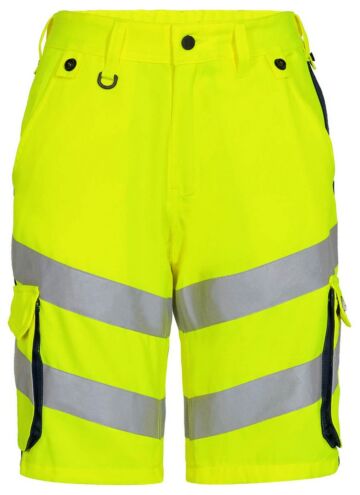 F. Engel 6545 Safety Light Short Repreve Yellow/Blue Ink
