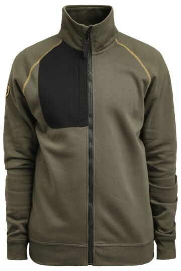 Jobman 5141 Sweatshirt Full-Zip Heren Olijfgroen