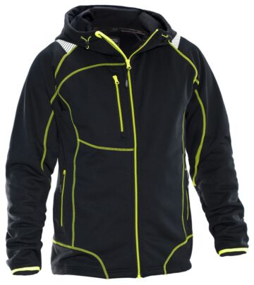 Jobman 5150 Hoodie Vision Zwart/Geel