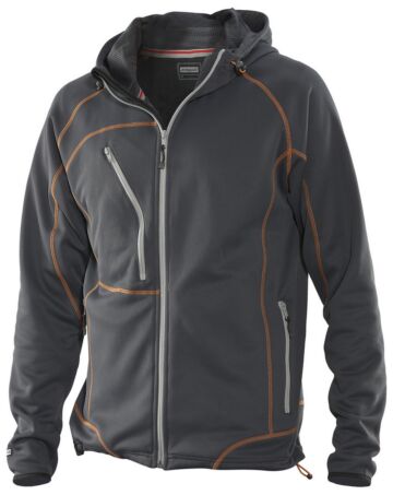 Jobman 5152 Hoodie Donkergrijs/Oranje
