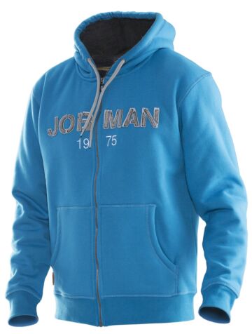 Jobman 5154 Vintage Hoodie Lined Heren Oceaan/Donkergrijs
