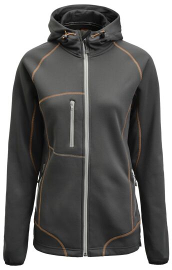 Jobman 5177 Women' Hoodie Donkergrijs/Oranje