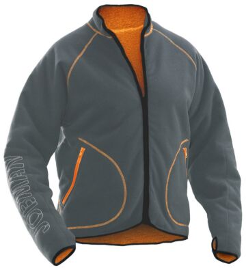 Jobman 5192 Fleece Jacket Reversible Grijs/Oranje
