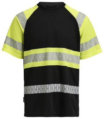 Jobman 5226 T-Shirt Hi-Vis Heren Zwart/Geel