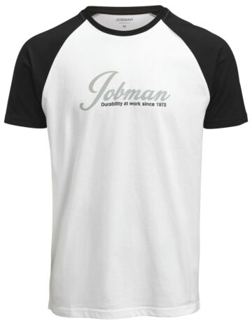 Jobman 5269 T-Shirt With Print Heren Wit/Zwart