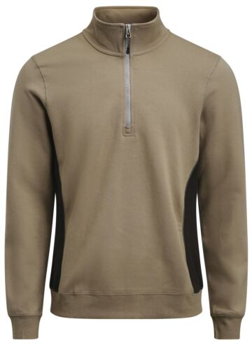 Jobman 5401 Halfzip Sweatshirt Khaki/Zwart
