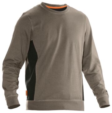 Jobman 5402 Roundneck Sweatshirt Khaki/Zwart