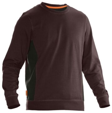 Jobman 5402 Roundneck Sweatshirt Bruin/Zwart