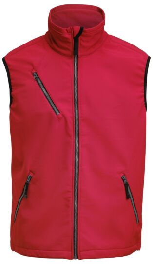 Jobman 7502 Light Softshell Vest Rood