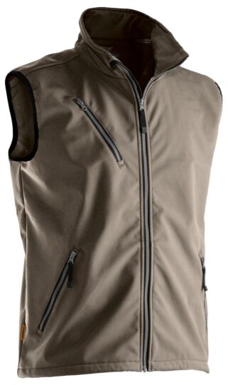 Jobman 7502 Light Softshell Vest Khaki