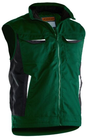 Jobman 7517 Service Vest Lined Bosgroen