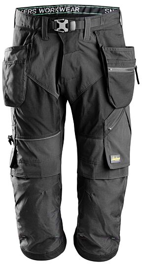 Snickers 6905 FlexiWork Pirate Werkbroek+ met Holsterzakken Zwart