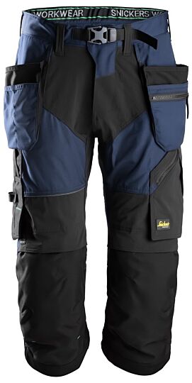 Snickers 6905 FlexiWork Pirate Werkbroek+ met Holsterzakken Marineblauw/Zwart