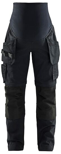 Blåkläder 7103-1344 Ambacht Zwangerschapsbroek Zip-Off Zwart