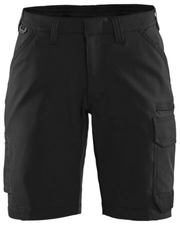 Blåkläder 7123-1645 Dames service short 4-weg stretch Zwart/Donkergrijs