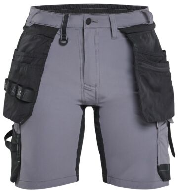 Blåkläder 7124-1645 Dames short 4-weg stretch Medium grijs/Zwart