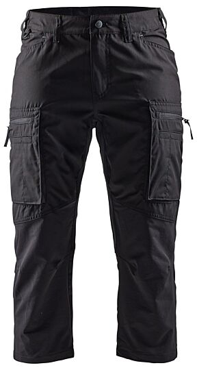 Blåkläder 7129-1845 Dames service piraatbroek stretch Zwart