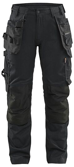 Blåkläder 7132-1832 Dames Werkbroek 2-weg stretch met gereedschapszakken Zwart
