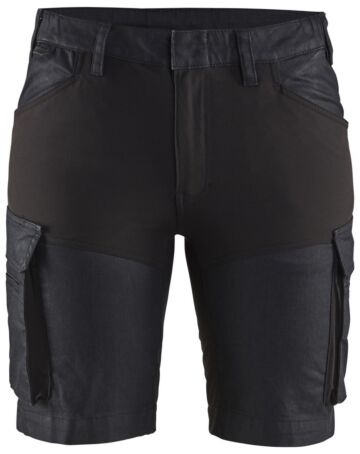 Blåkläder 7137-1147 Dames service short denim stretch Marineblauw/Zwart