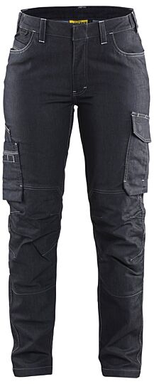 Blåkläder 7140-1141 Dames Service werkbroek denim stretch Marineblauw