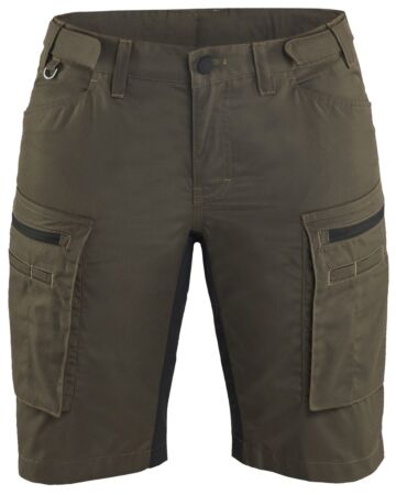 Blåkläder 7149-1845 Dames Service Short stretch Groen/Zwart