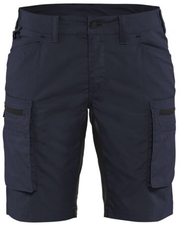 Blåkläder 7149-1845 Dames Service Short stretch Donker marineblauw/Zwart