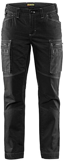 Blåkläder 7159-1142 Dames Service werkbroek denim stretch Zwart