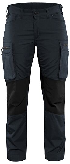 Blåkläder 7159-1845 Dames Service werkbroek Stretch Donker marineblauw/Zwart