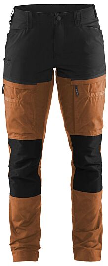 Blåkläder 7166-1845 Dames Service werkbroek stretch Roest/Zwart