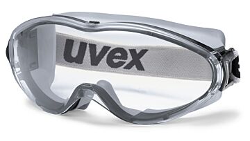Uvex ruimzichtbril ultrasonic 9302-285 grijs/zwart montuur heldere PC lens UV 2-1.2 supravision H