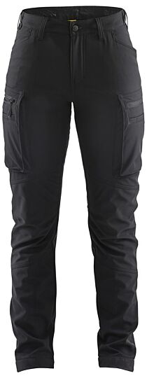 Blåkläder 7177-2513 Dames Service werkbroek softshell Zwart