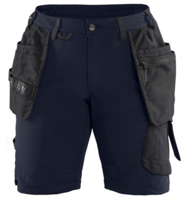 Blåkläder 7183-1645 Dames short 4-weg Stretch Donker marineblauw/Zwart