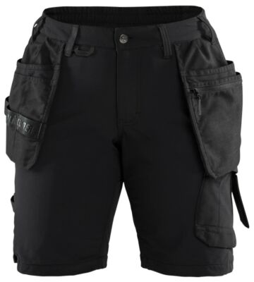 Blåkläder 7183-1645 Dames short 4-weg Stretch Zwart/Donkergrijs