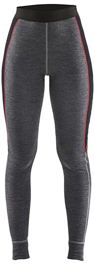 Blåkläder 7245-1736 Dames Lange onderbroek merinowol XWARM Medium grijs/Zwart