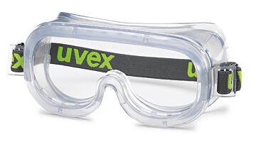 Uvex ruimzichtbril widevision 9305-714 met textielen hoofdband anti-fog coating