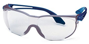 Uvex skylite 9174-065 veiligheidsbril blauw montuur heldere lens