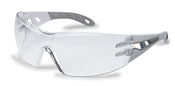 Uvex veiligheidsbril pheos 9192-215 grijs montuur heldere lens UV 2C-1.2 supravision HC-AF