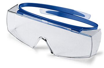 Uvex overzetbril super OTG 9169-065 blauw montuur heldere PC lens UV 2-1 2 optidur NCH