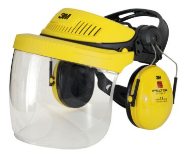 3M Peltor G500 combinatie Industrie met V5F-1 vizier en Optime I gehoorkap