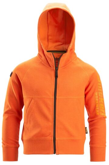 Snickers 7512 Junior Logo Full-Zip Hoodie Warm Oranje