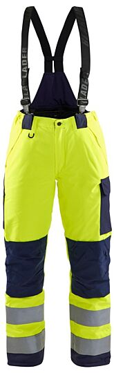 Blåkläder 7885-1977 Dames High Vis winterwerkbroek High Vis Geel/Marineblauw