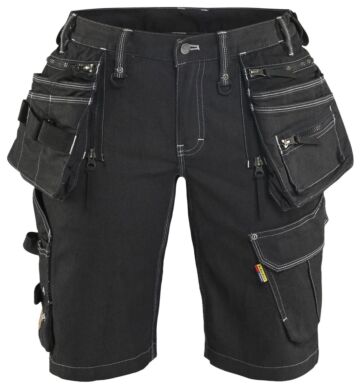 Blåkläder 7992-1141 Dames Short denim stretch X1900 Zwart