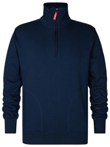 F. Engel 8014 High Neck Sweat Blue Ink