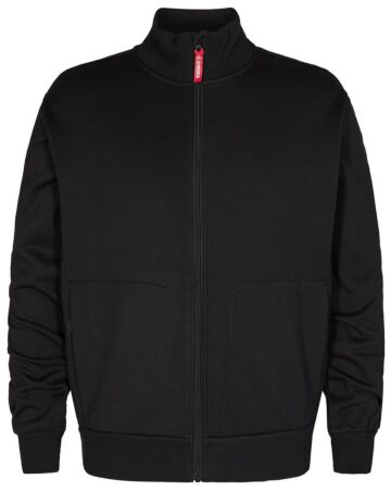 F. Engel 8024 Sweatshirt With Collar Black
