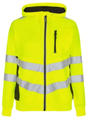 F. Engel 8027 Safety Ladies Sweat Cardigan Yellow/Black