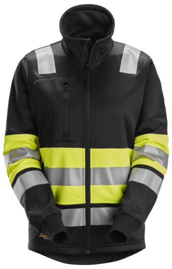 Snickers 8077 Klasse 1 Damesjack met Volledige Rits High-Vis Geel/Zwart