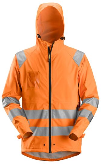 Snickers 8233 Regenjack PU High Visibility Klasse 3 High-Vis Oranje